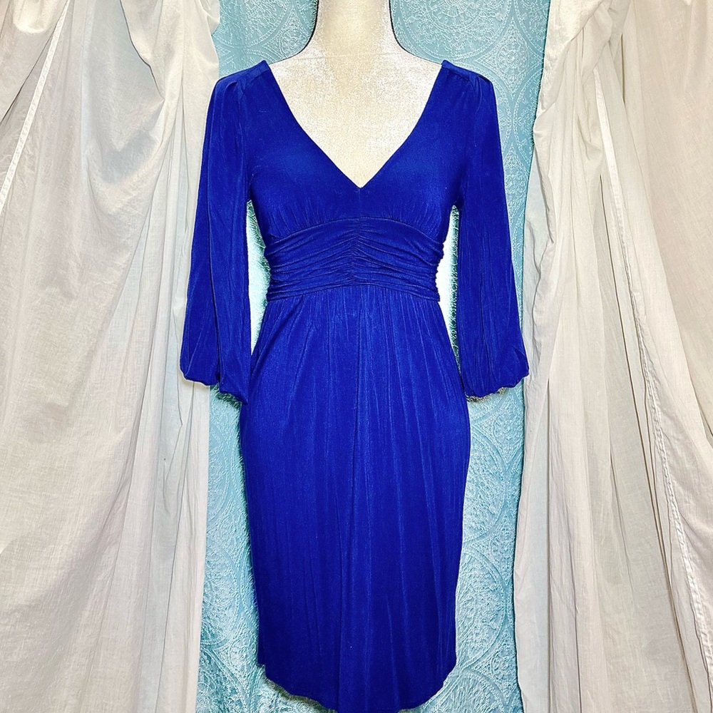 ๐ Ella Moss Ruffle Detail Jersey Knit Dress Sz S #D3 - Picture 3 of 5